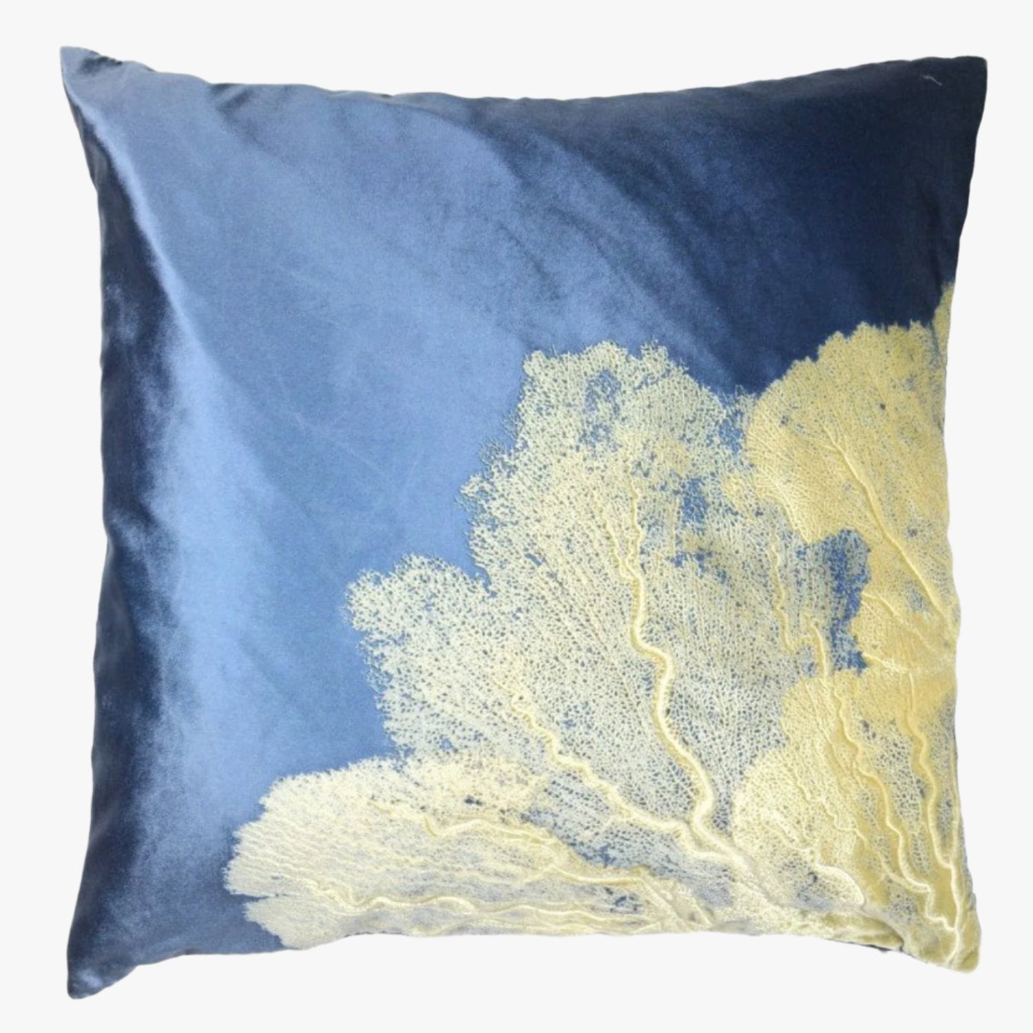 Sea Fan Twilight on Ivoire Signature Velvet Pillows